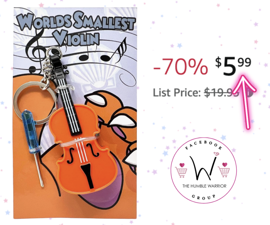 World’s Smallest Violin Toy Keychain!